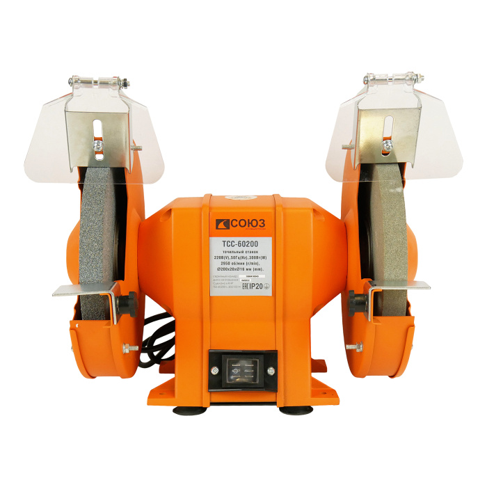 Точильный станок СОЮЗ ТСС-60200 купить по цене 5&nbsp;990 ₽ в интернет магазине ТЕХСАД