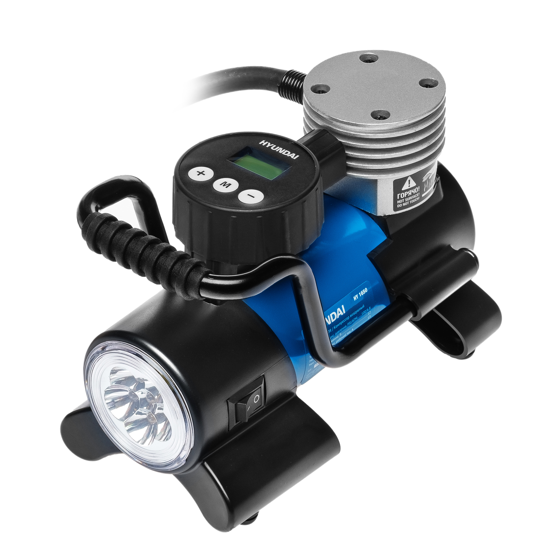 Компрессор автомобильный HYUNDAI HY 1650 купить по цене 3&nbsp;300 ₽ в интернет магазине ТЕХСАД