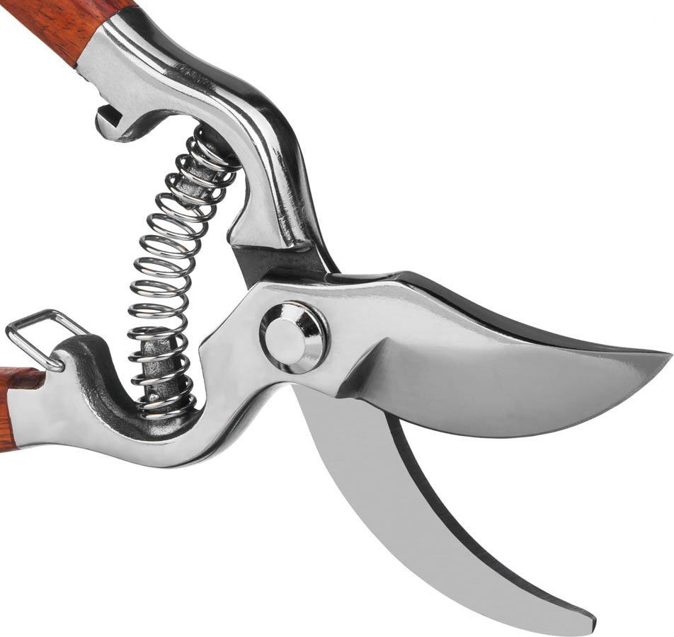 GRINDA 210 мм, цельнокованый из нержавеющей стали, с деревянными рукоятками, секатор 423415 купить по цене 1&nbsp;760 ₽ в интернет магазине ТЕХСАД