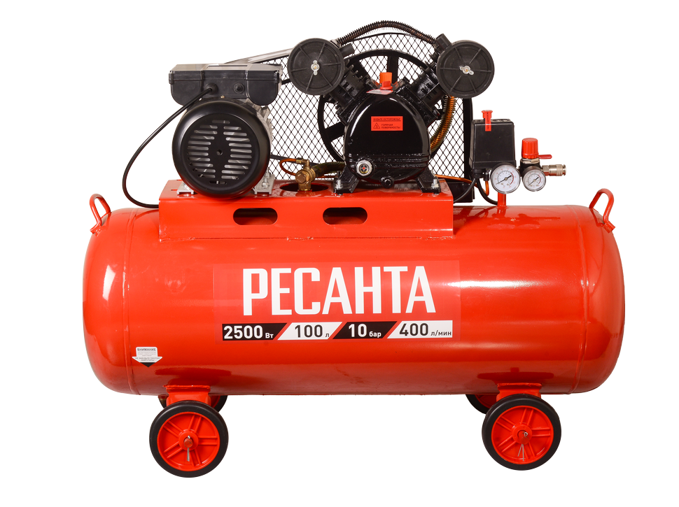 Компрессор Ресанта КП-100/400Р купить по цене 47&nbsp;090 ₽ в интернет магазине ТЕХСАД