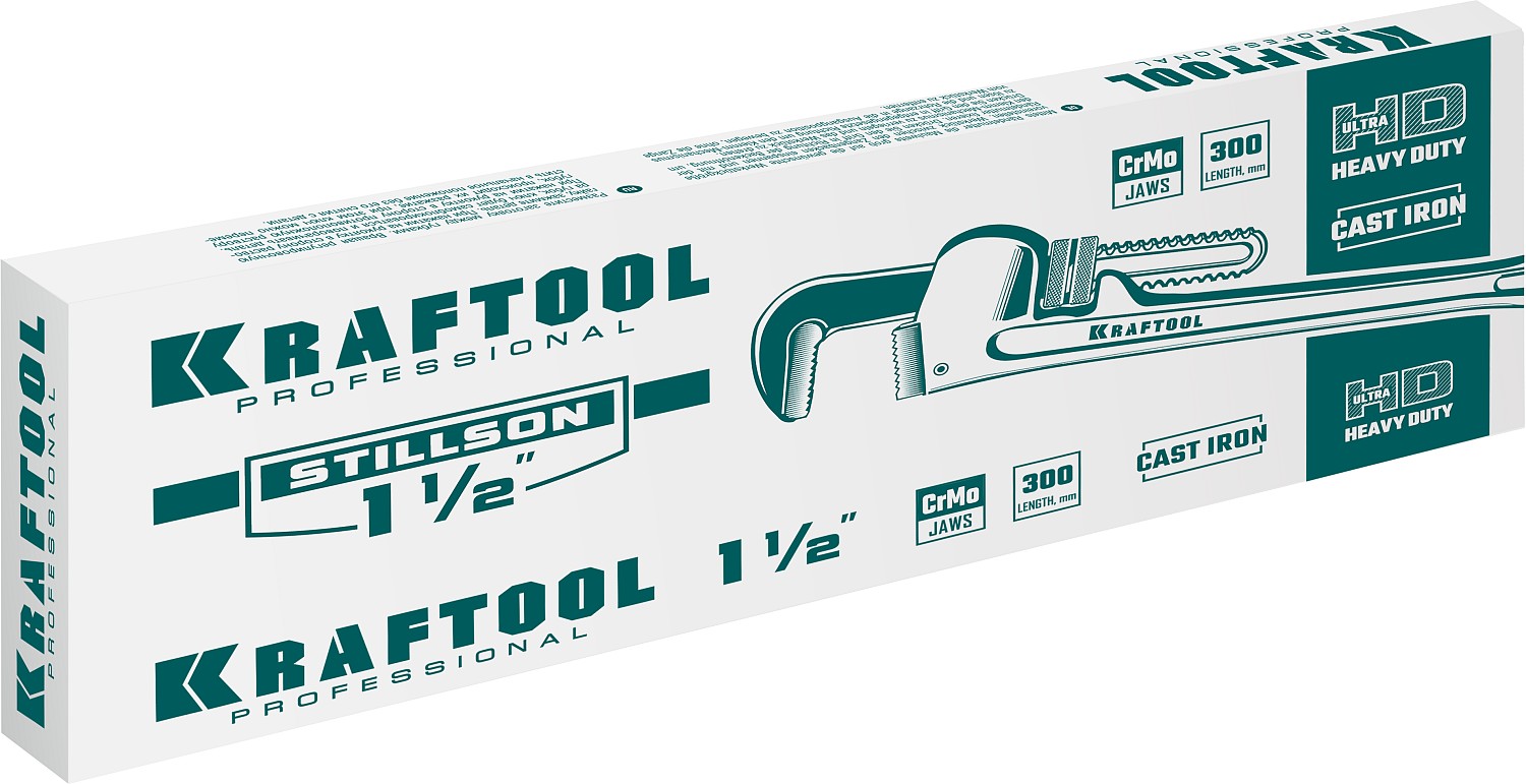 KRAFTOOL 1.5''/300 мм ключ трубный разводной 2727-30 купить по цене 1&nbsp;170 ₽ в интернет магазине ТЕХСАД