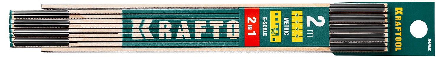KRAFTOOL 2 м, рейка складная усиленная MRE 34728 купить по цене 238 ₽ в интернет магазине ТЕХСАД