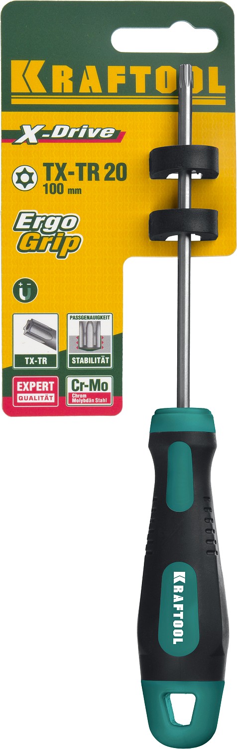 KRAFTOOL TX HOLE 20х100 мм, отвертка слесарная 250077-20-100 купить по цене 323 ₽ в интернет магазине ТЕХСАД