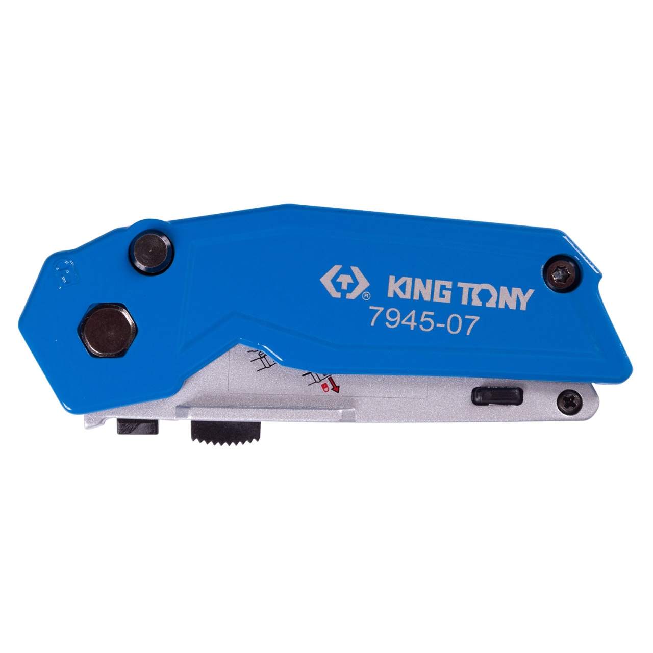 Нож со сменными трапециевидными лезвиями, 19 мм, складной KING TONY 7945-07 купить по цене 1&nbsp;090 ₽ в интернет магазине ТЕХСАД