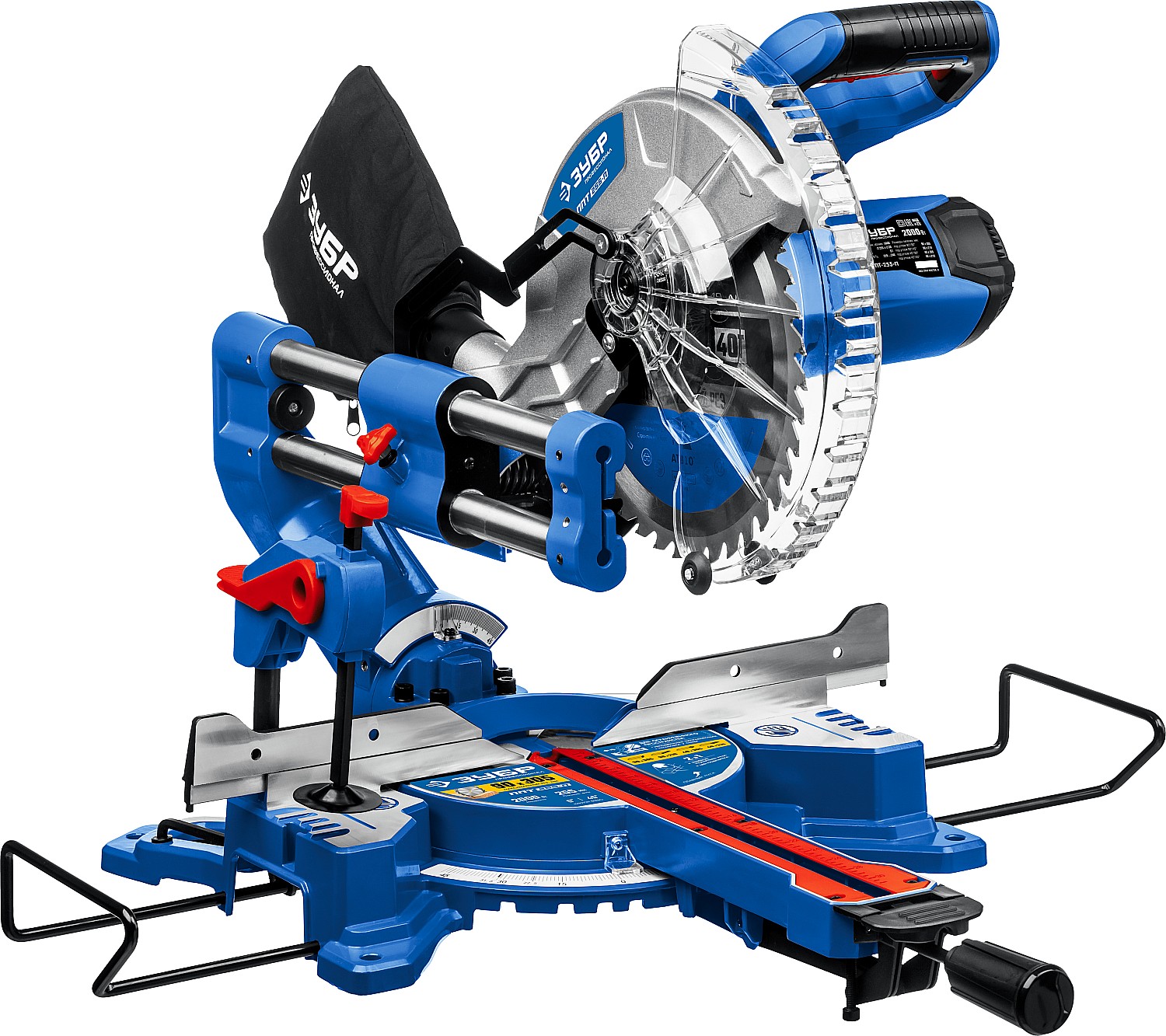 ЗУБР 2000 Вт, 255х30 мм, пила торцовочная с протяжкой ППТ-255-П Профессионал купить по цене 24&nbsp;150 ₽ в интернет магазине ТЕХСАД