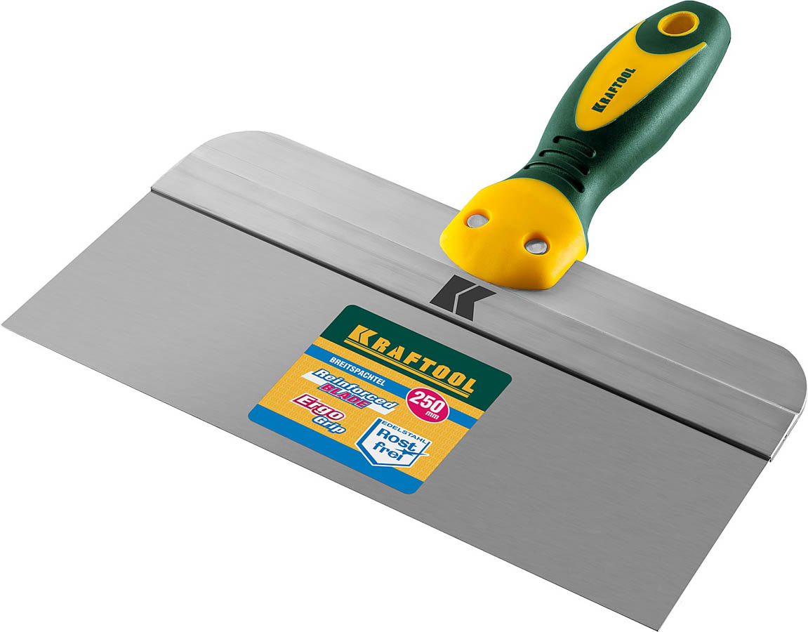 KRAFTOOL 250 мм, нержавеющее полотно, двухкомпонентная рукоятка, шпатель фасадный 10036-250 купить по цене 1&nbsp;330 ₽ в интернет магазине ТЕХСАД