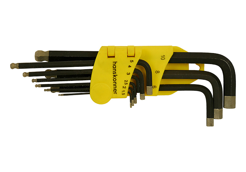 Ключ шестигранный Hanskonner HK1045-04-9-L купить по цене 1&nbsp;390 ₽ в интернет магазине ТЕХСАД