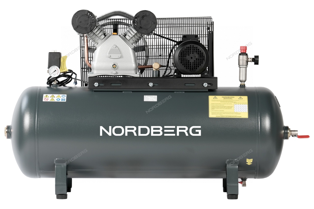 Компрессор поршневой, ременной NORDBERG NCP300/690 купить по цене 129&nbsp;377 ₽ в интернет магазине ТЕХСАД