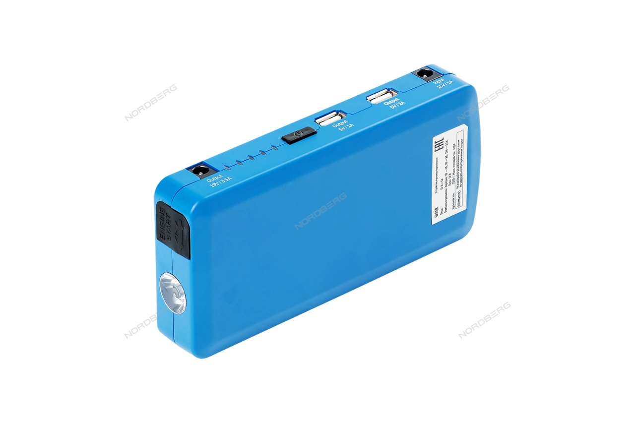 Устройство пуско-зарядное, автономное, портативное, 400 А NORDBERG WSA8 купить по цене 5&nbsp;502 ₽ в интернет магазине ТЕХСАД