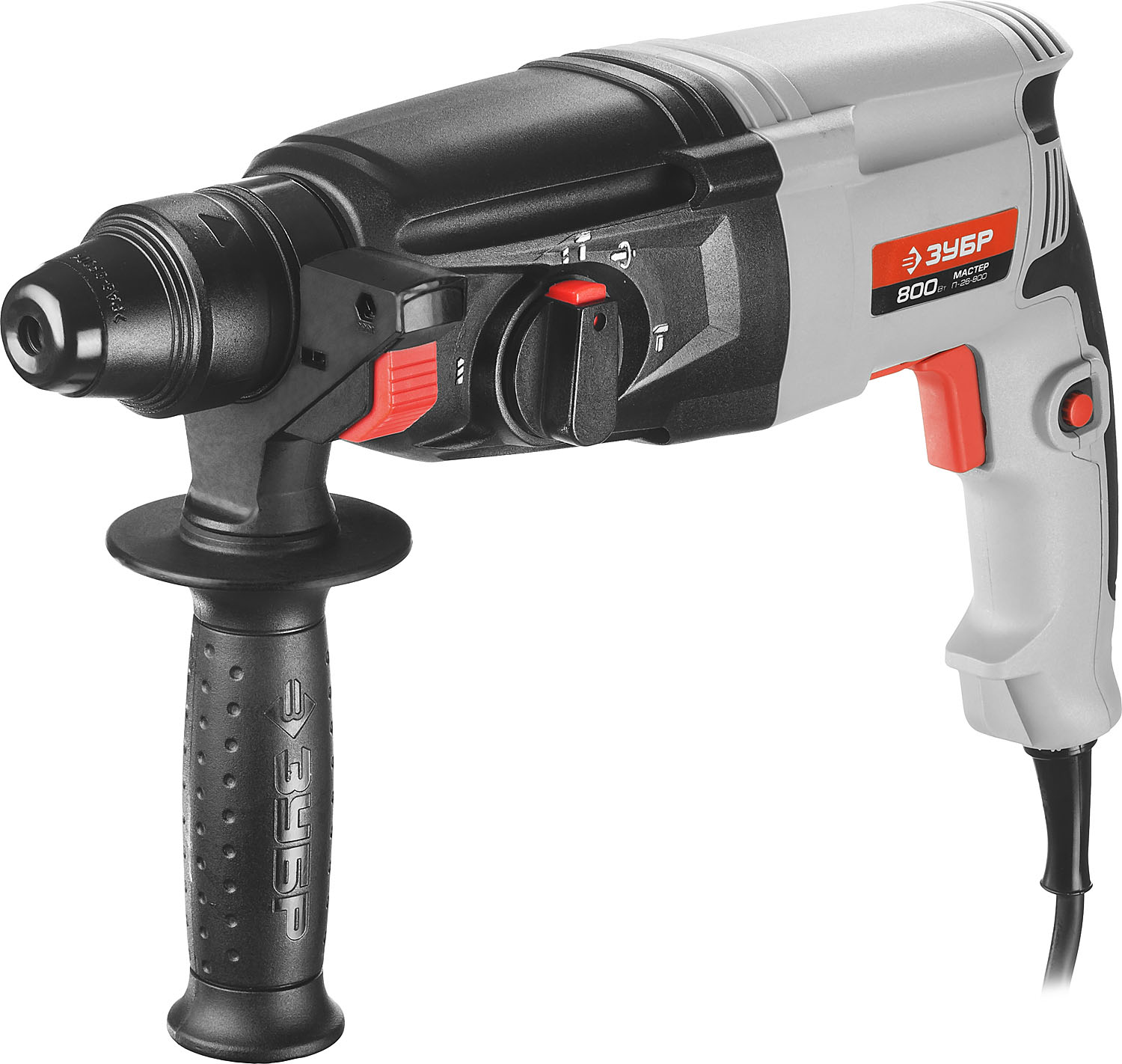 ЗУБР 800 Вт, 0-1300 об/мин, 0-4800 уд/мин, кейс, перфоратор горизонтальный П-26-800 Мастер купить по цене 7&nbsp;010 ₽ в интернет магазине ТЕХСАД