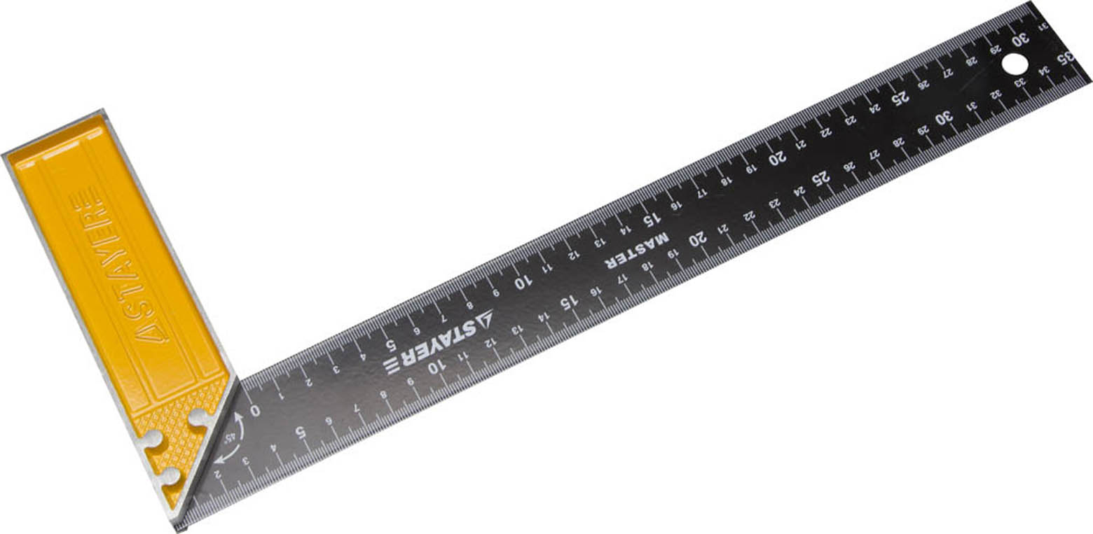 STAYER 250 мм, стальное полотно, угольник столярный 3430-25_z01 Master купить по цене 210 ₽ в интернет магазине ТЕХСАД