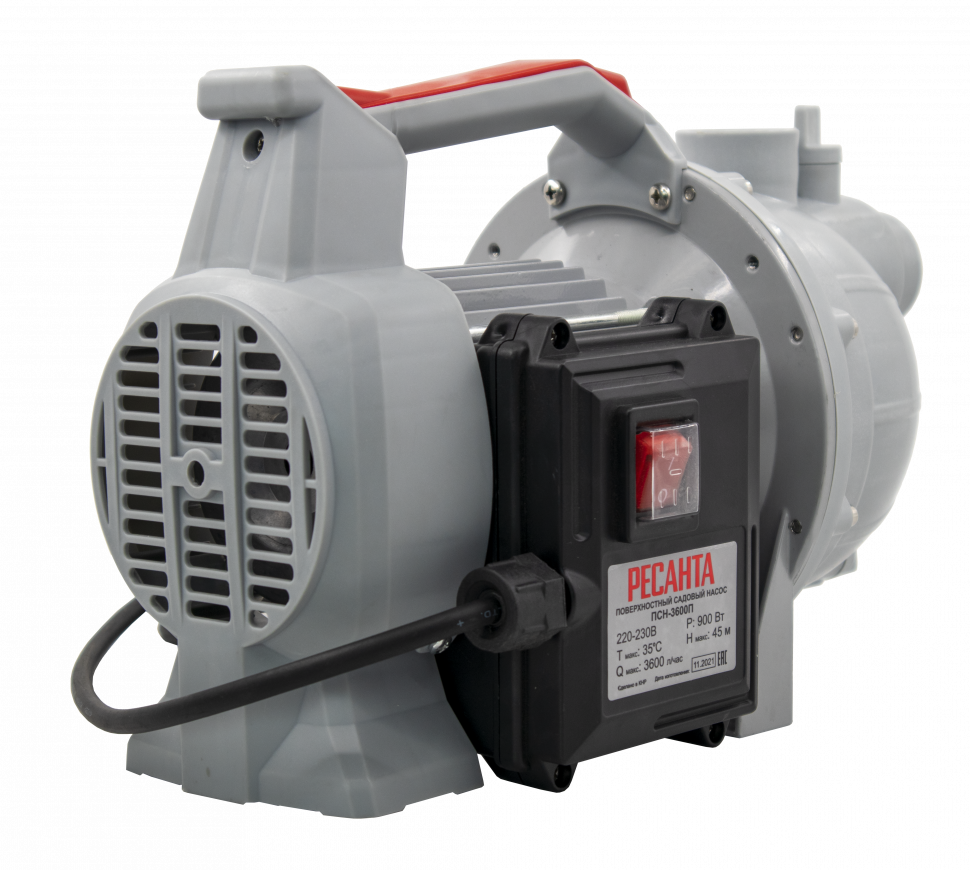 Поверхностный насос Ресанта ПСН-3600П купить по цене 6&nbsp;490 ₽ в интернет магазине ТЕХСАД