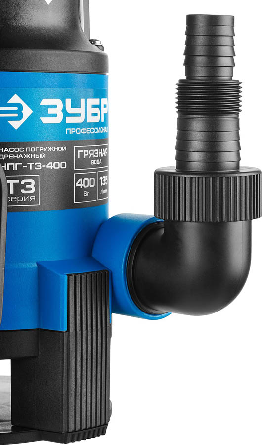 ЗУБР 400 Вт, 135 л/мин, насос погружной дренажный для грязной воды НПГ-Т3-400 Профессионал купить по цене 5&nbsp;840 ₽ в интернет магазине ТЕХСАД