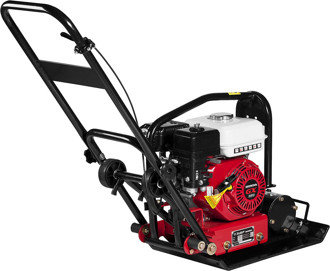 ЗУБР 10 кН, 6,5 л.с., 4000 Вт, плита бензиновая вибрационная ЗВПБ-10 ГХ Профессионал купить по цене 42&nbsp;760 ₽ в интернет магазине ТЕХСАД