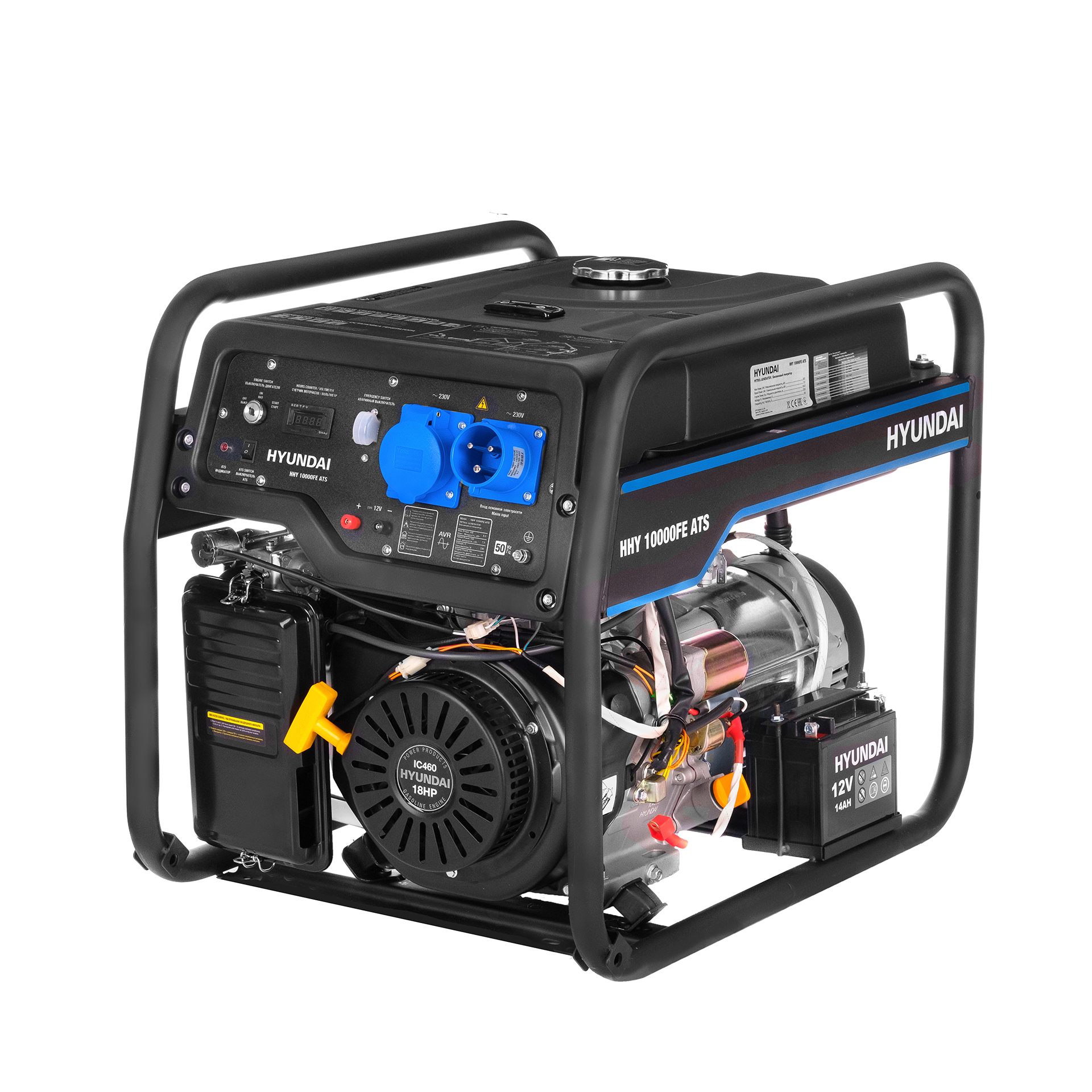 Бензиновый генератор HYUNDAI HHY 10000FE ATS с автозапуском купить по цене 104&nbsp;890 ₽ в интернет магазине ТЕХСАД