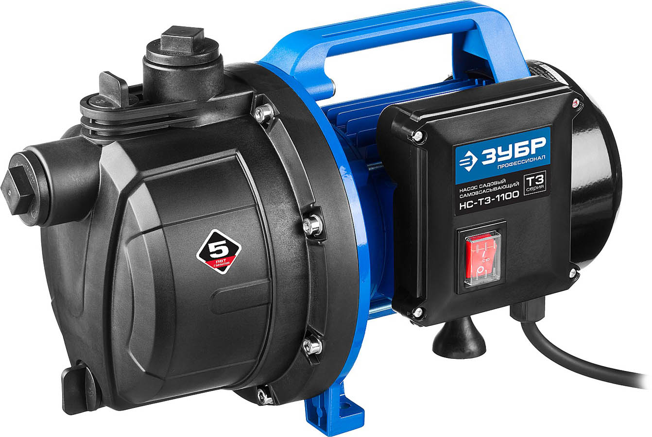 ЗУБР 1100 Вт, поверхностный, 80 л/мин, насос садовый НС-Т3-1100 Профессионал купить по цене 11&nbsp;350 ₽ в интернет магазине ТЕХСАД