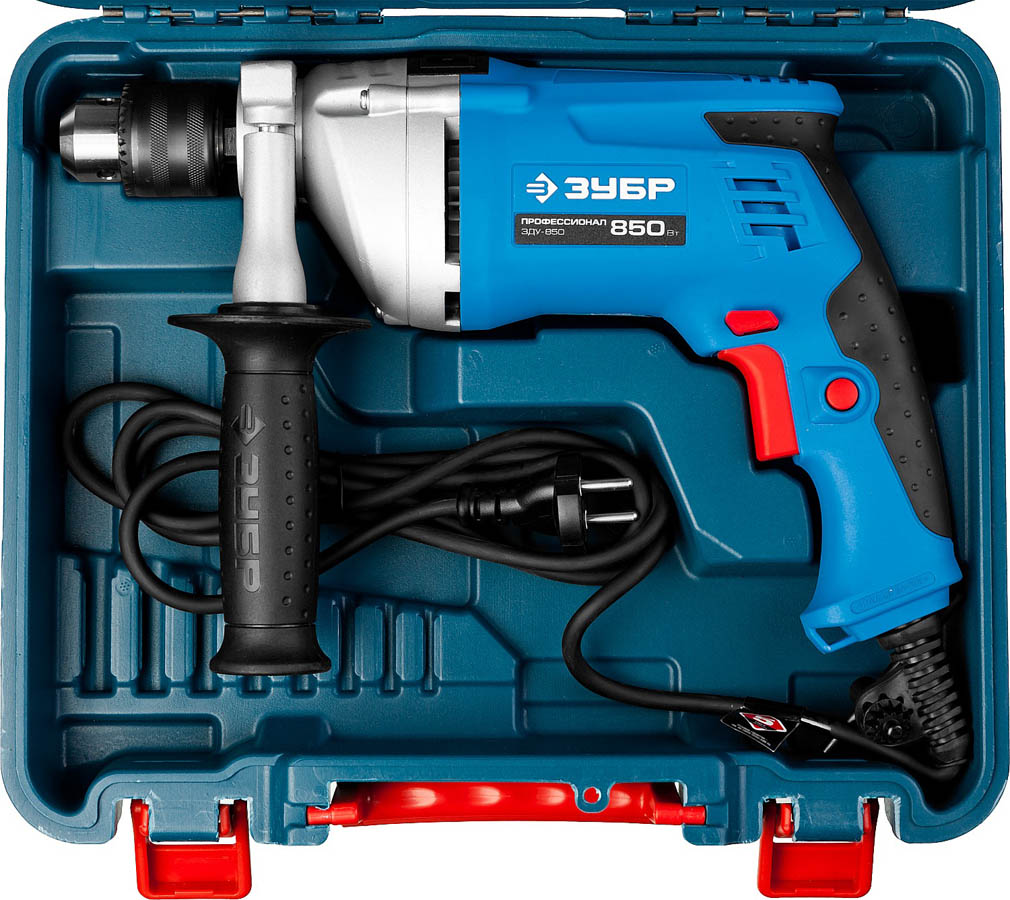 ЗУБР 850 Вт, кейс, дрель ударная ЗДУ-850 ЭРМКМ2 Профессионал купить по цене 7&nbsp;020 ₽ в интернет магазине ТЕХСАД