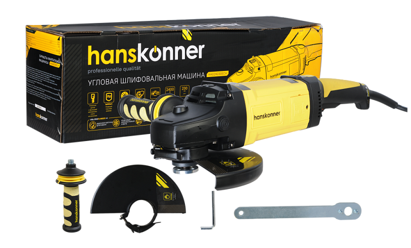 Болгарка (УШМ) Hanskonner HAG24230ECH купить по цене 13&nbsp;790 ₽ в интернет магазине ТЕХСАД