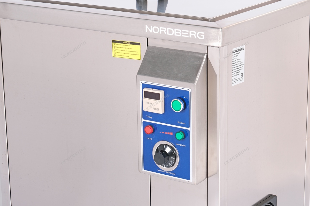 Ванна ультразвуковая с подогревом, 38,0 л NORDBERG NU380DJP купить по цене 115&nbsp;500 ₽ в интернет магазине ТЕХСАД