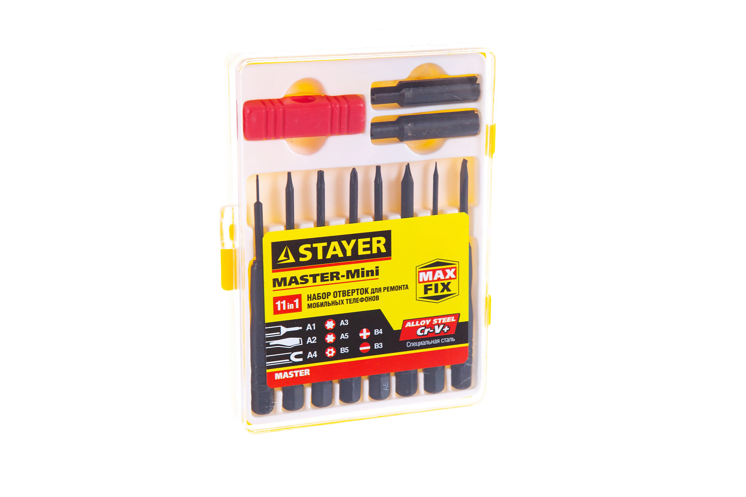 STAYER 11 шт., набор отверток для ремонта мобильных телефонов 25615-H11 купить по цене 280 ₽ в интернет магазине ТЕХСАД