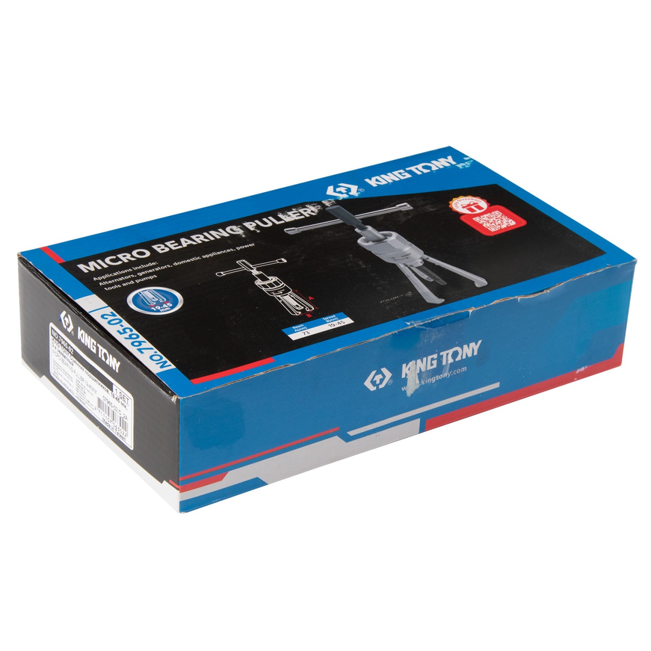 Съемник подшипников, 19-45 мм, 3-х захватный KING TONY 7965-02 купить по цене 6&nbsp;170 ₽ в интернет магазине ТЕХСАД