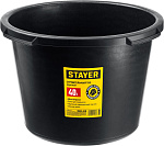 STAYER 40 л, ударопрочный пластик, таз строительный круглый 06098-40_z02 купить по цене 590 ₽ в интернет магазине ТЕХСАД
