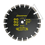 Диск алмазный CHAMPION асфальт M 350/25,4/12 (асф. по бетону,свежий бетон,мягкие блоки) арт.C1631 купить по цене 4&nbsp;150 ₽ в интернет магазине ТЕХСАД