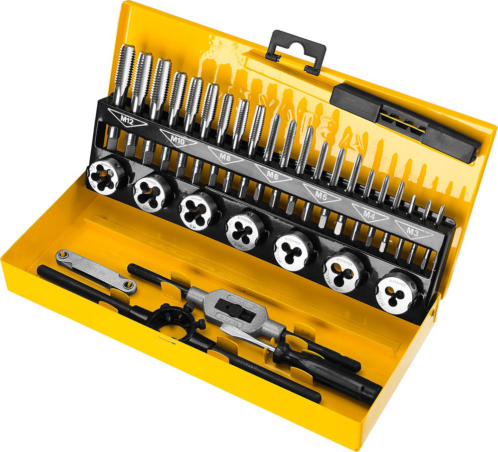 STAYER 32 предмета, легированная сталь, набор метчиков и плашек MaxCut Master купить по цене 4&nbsp;160 ₽ в интернет магазине ТЕХСАД