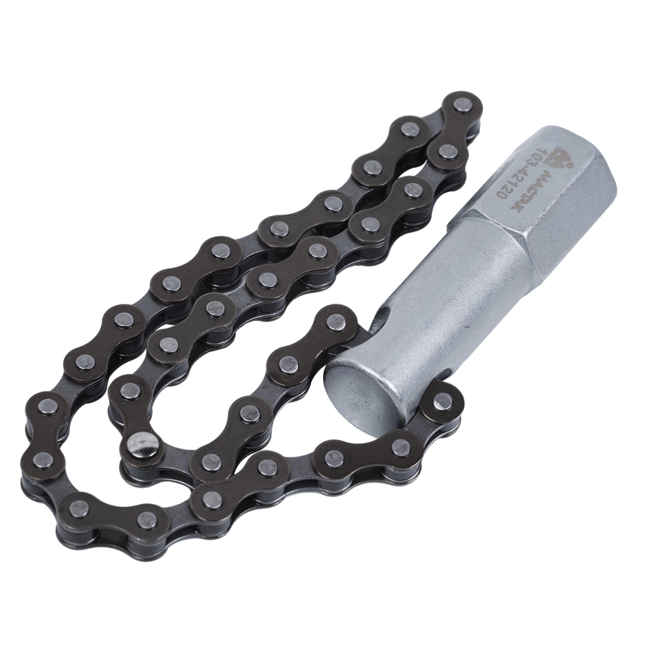 Съемник масляных фильтров, до 120 мм, цепной МАСТАК 103-42120 купить по цене 850 ₽ в интернет магазине ТЕХСАД