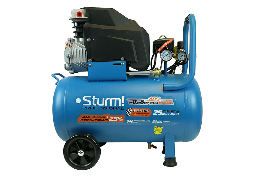 Компрессор масляный Sturm! AC93150P купить по цене 20&nbsp;750 ₽ в интернет магазине ТЕХСАД
