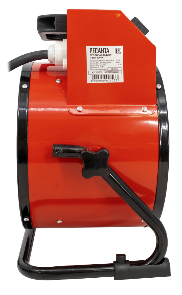 Электрическая тепловая пушка РЕСАНТА ТЭПК-5000K купить по цене 7&nbsp;690 ₽ в интернет магазине ТЕХСАД