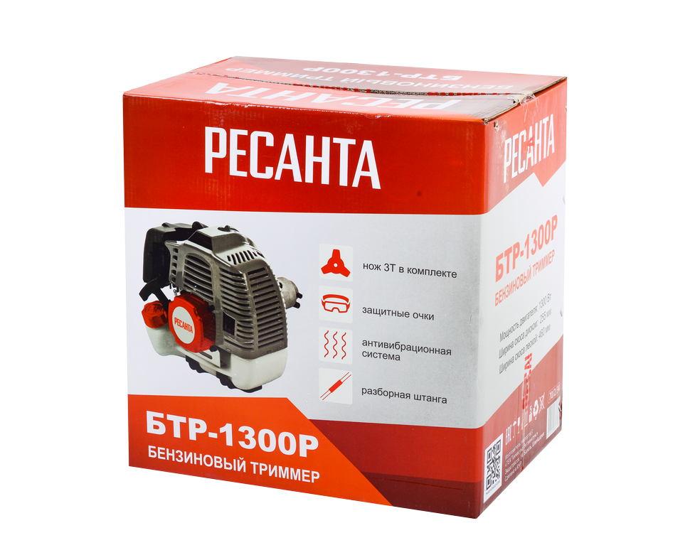 Триммер бензиновый Ресанта БТР-1300Р купить по цене 9&nbsp;590 ₽ в интернет магазине ТЕХСАД