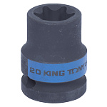 Головка торцевая ударная TORX Е-стандарт 1/2'', E20, L = 38 мм KING TONY 457520M купить по цене 460 ₽ в интернет магазине ТЕХСАД