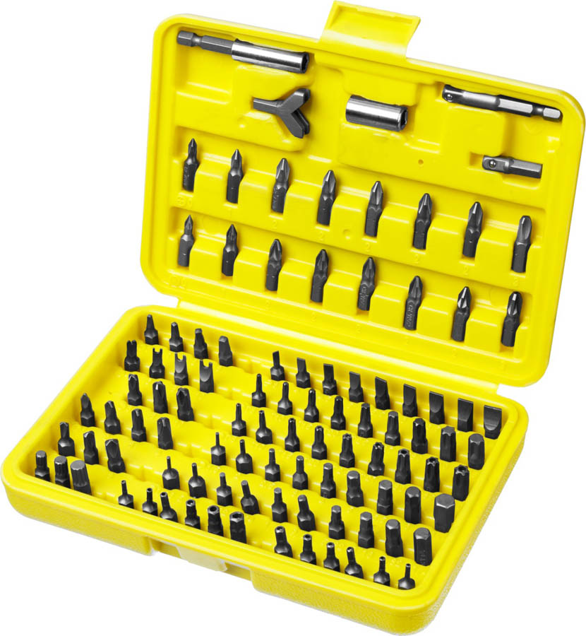 STAYER 100 шт., Cr-V, набор бит 2604-H100 купить по цене 950 ₽ в интернет магазине ТЕХСАД