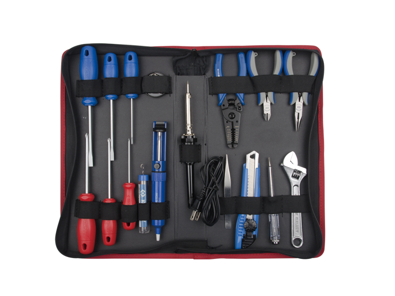 Набор инструментов электрика, 17 предметов KING TONY 90217PQ01 купить по цене 8&nbsp;330 ₽ в интернет магазине ТЕХСАД