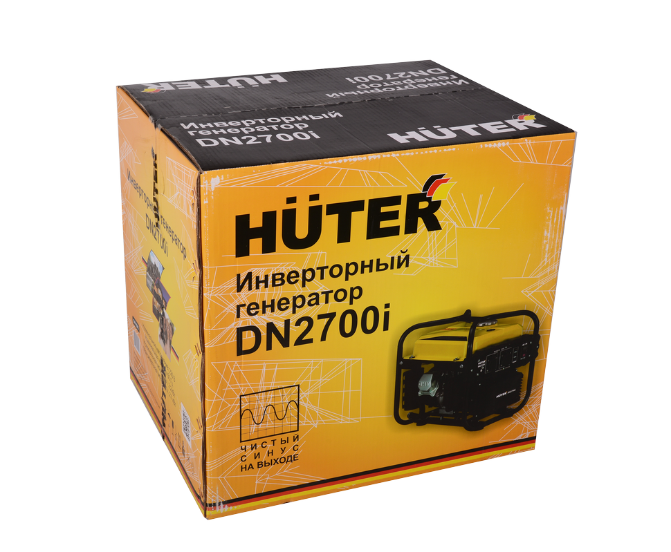 Инверторный генератор HUTER DN2700i купить по цене 32&nbsp;690 ₽ в интернет магазине ТЕХСАД