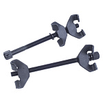 Стяжка амортизаторных пружин, 270 мм, вороненая, двойной крюк, 2 предмета МАСТАК 100-03270 купить по цене 3&nbsp;720 ₽ в интернет магазине ТЕХСАД