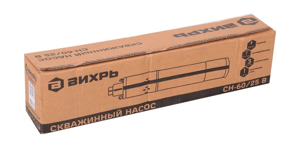 Скважинный насос Вихрь СН-60/25 В купить по цене 5&nbsp;596 ₽ в интернет магазине ТЕХСАД