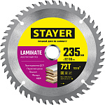 STAYER 235 x 32/30 мм, 72Т, диск пильный по ламинату Laminate 3684-235-32-72_z01 купить по цене 1&nbsp;160 ₽ в интернет магазине ТЕХСАД