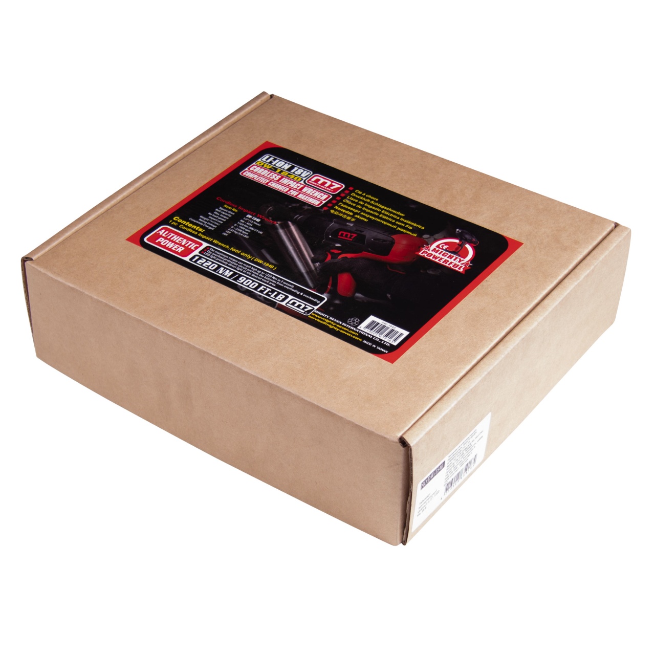 Гайковерт аккумуляторный ударный 1/2'', 1220 Нм, 18 В, без аккумулятора и ЗУ MIGHTY SEVEN DW-1840 купить по цене 12&nbsp;550 ₽ в интернет магазине ТЕХСАД