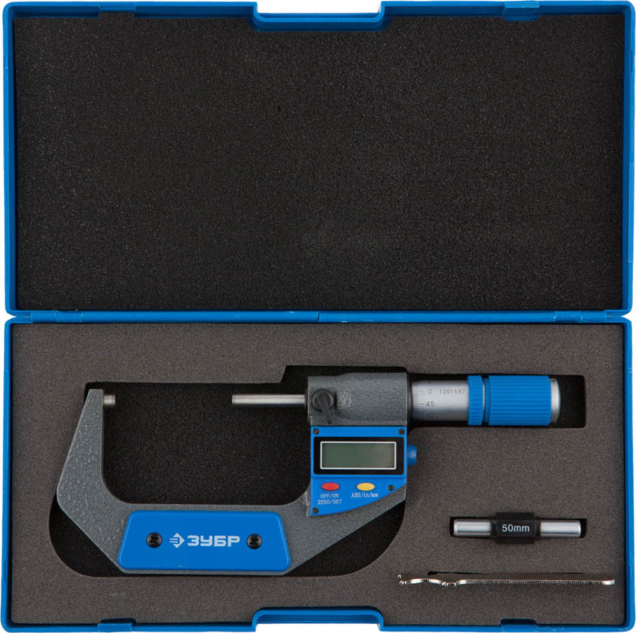 ЗУБР 50-75 мм, микрометр цифровой 34482-75 Эксперт купить по цене 6&nbsp;093 ₽ в интернет магазине ТЕХСАД