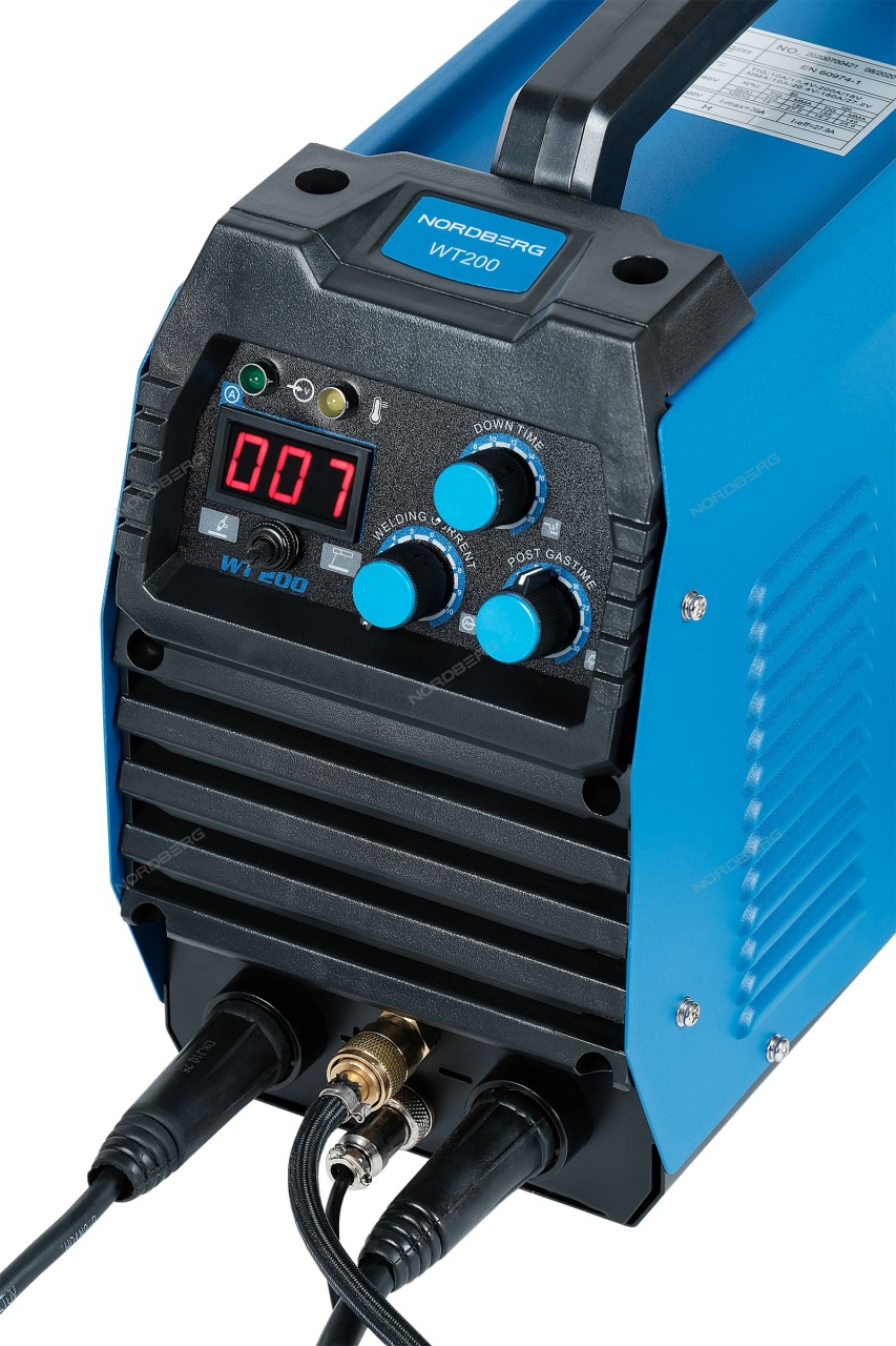 Аппарат сварочный 180A, инверторный NORDBERG WT200 купить по цене 31&nbsp;025 ₽ в интернет магазине ТЕХСАД