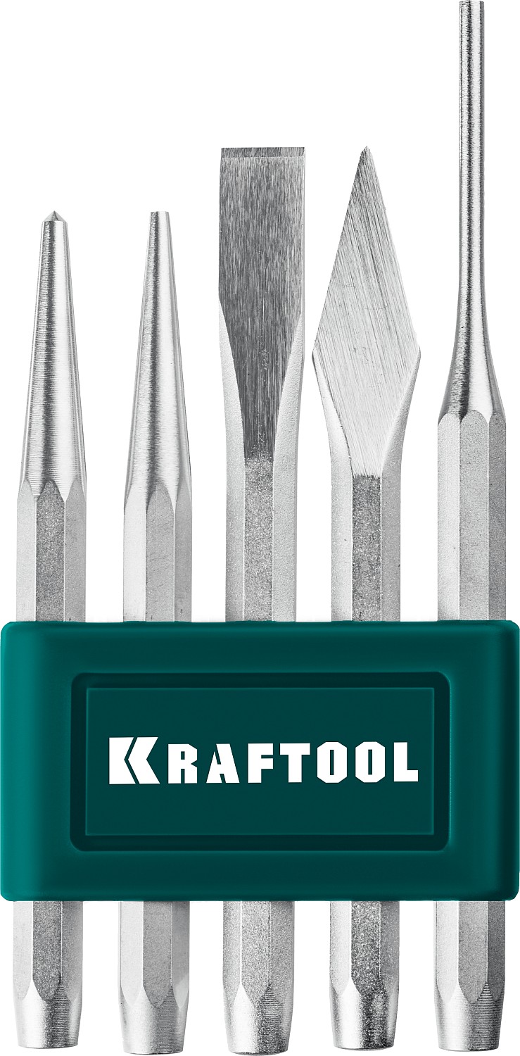 KRAFTOOL 5 шт, набор зубил и кернеров GRAND-5 21075-H5 купить по цене 1&nbsp;630 ₽ в интернет магазине ТЕХСАД