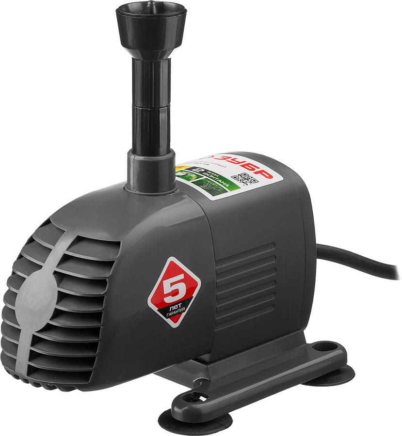 ЗУБР 28 Вт, 20 л/мин, насос фонтанный ЗНФЧ-20-1.6 купить по цене 2&nbsp;980 ₽ в интернет магазине ТЕХСАД