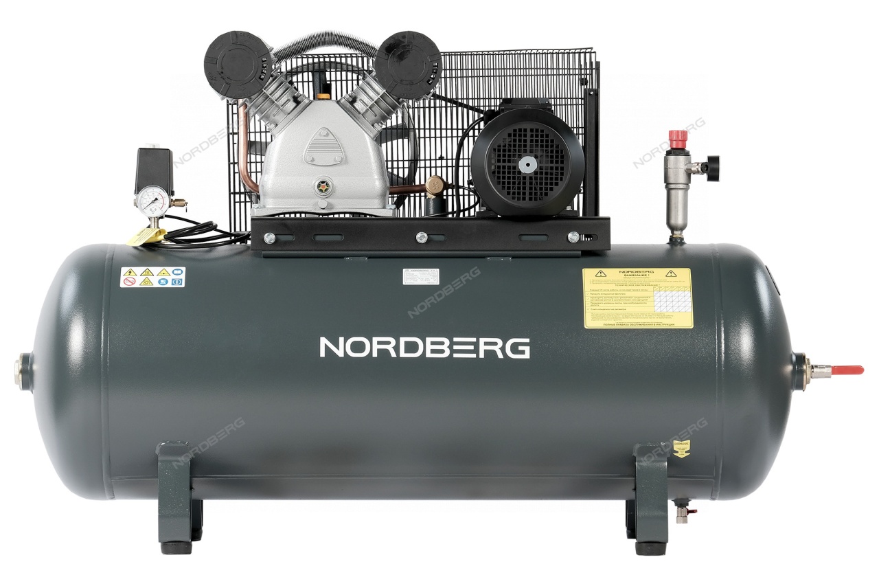 Компрессор поршневой, ременной NORDBERG NCP300/880 купить по цене 137&nbsp;571 ₽ в интернет магазине ТЕХСАД