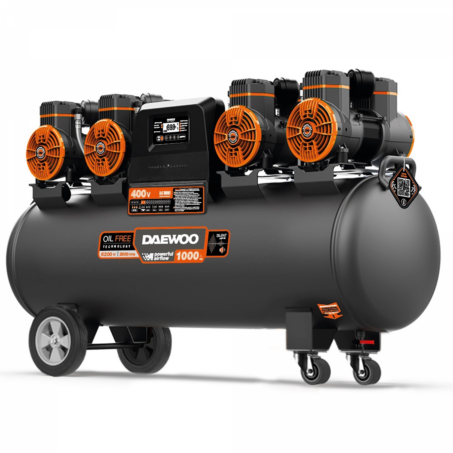 Компрессор безмасляный DAEWOO DAC 1000S купить по цене 99&nbsp;990 ₽ в интернет магазине ТЕХСАД