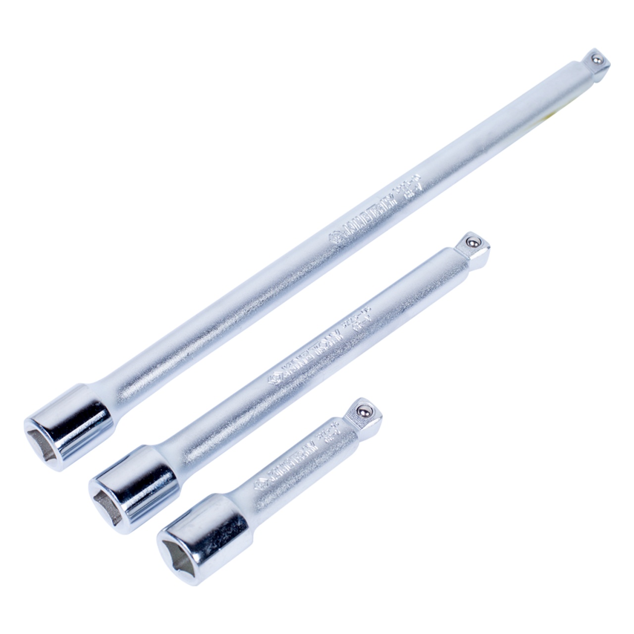 Набор удлинителей 3/8'', 75, 150, 250 мм, 15 градусов, с шаровым окончанием, 3 предмета KING TONY 3103PR купить по цене 1&nbsp;140 ₽ в интернет магазине ТЕХСАД