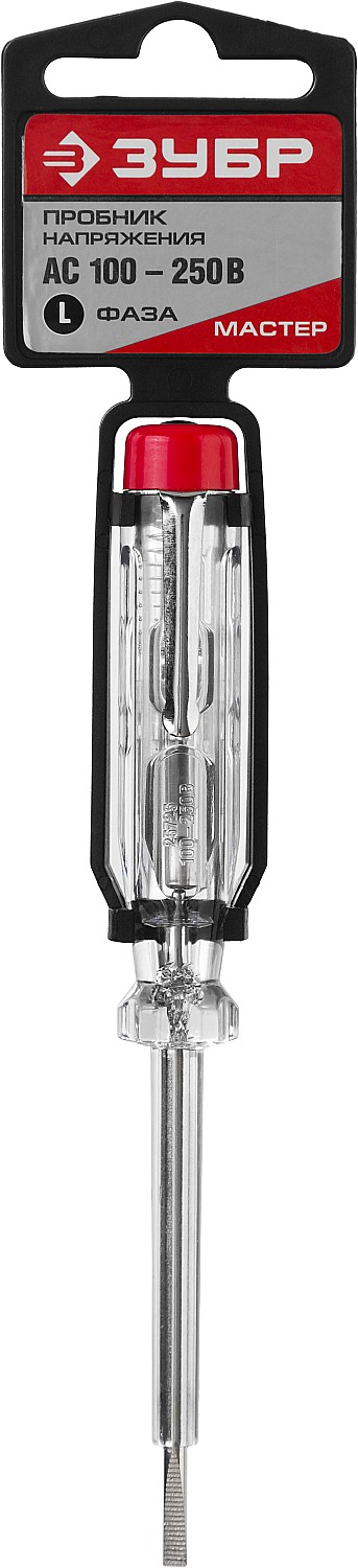 ЗУБР 100-250 В, 140 мм, пластик, пробник электрический 25725 купить по цене 118 ₽ в интернет магазине ТЕХСАД