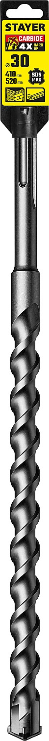 STAYER 30 х 410 мм, SDS-max, бур по бетону 29370-410-30 Professional купить по цене 2&nbsp;190 ₽ в интернет магазине ТЕХСАД