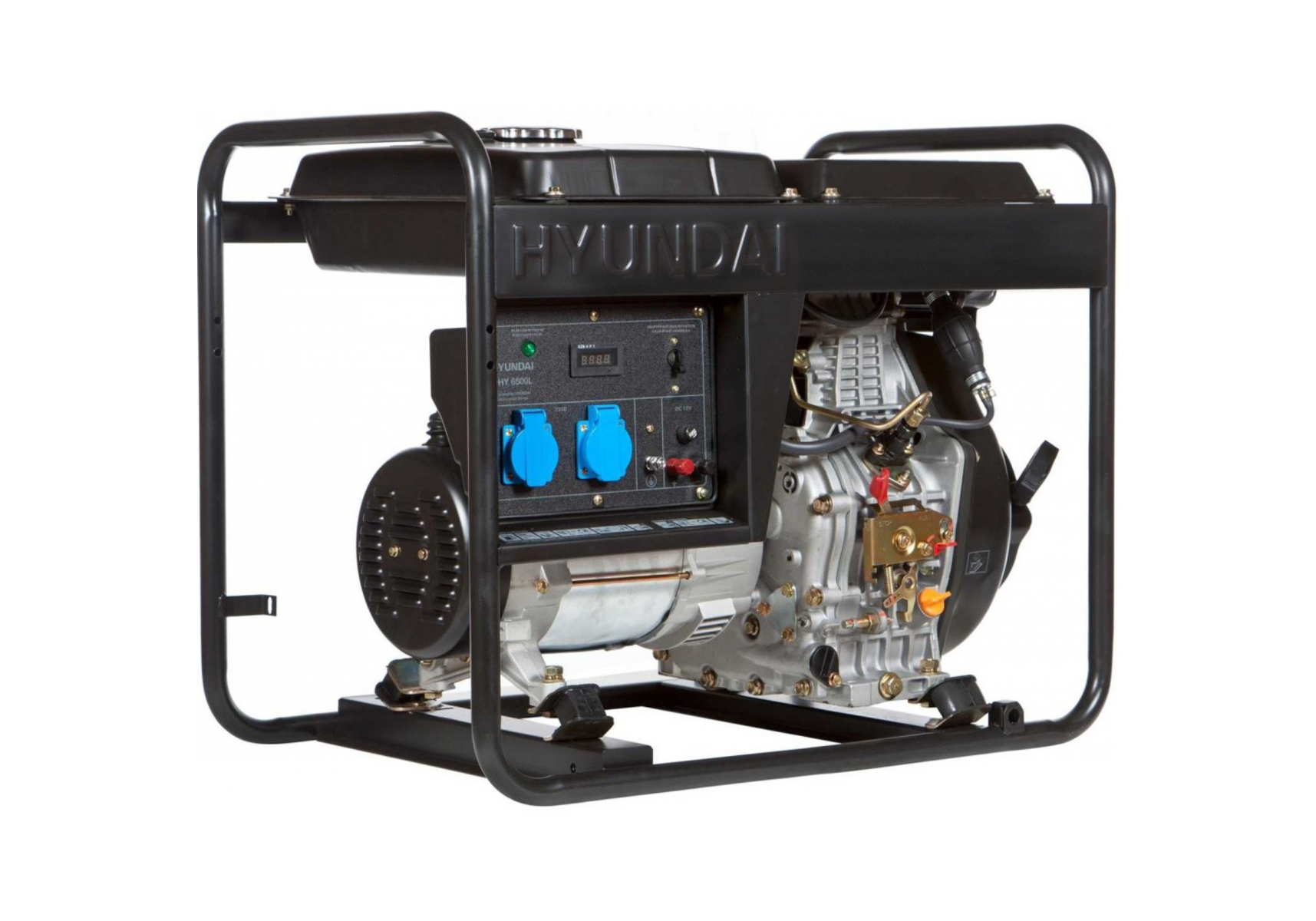 Дизельный генератор Hyundai DHY 6500L купить по цене 96&nbsp;890 ₽ в интернет магазине ТЕХСАД